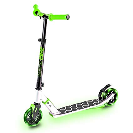 425x425 Neon Vector, Led Kids Scooter, One Size, Foldable Light Up Scooter