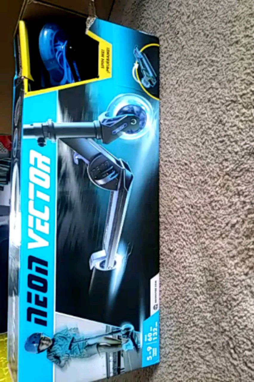 852x1279 Used Blue And Black Neon Vector Scooter For Sale In Portland