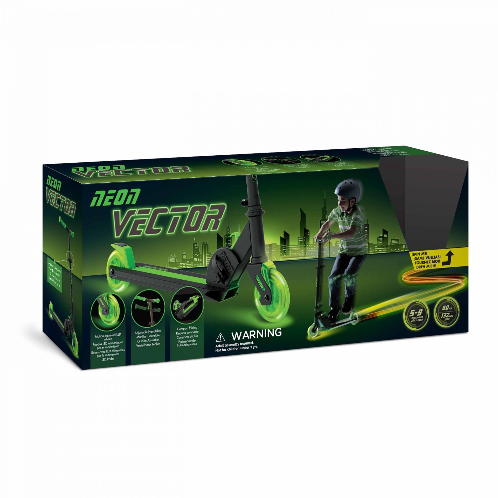 1920x1920 Neon Vector Scooter