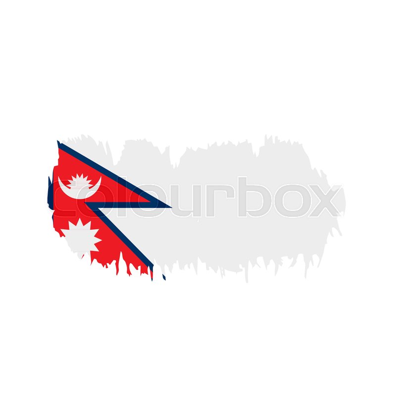 800x800 Nepal Flag, Vector Illustration On A Stock Vector Colourbox