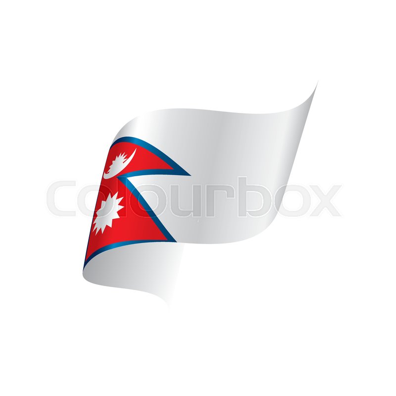 800x800 Nepal Flag, Vector Illustration On A White Background Stock Vector