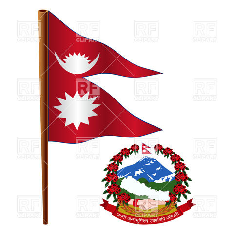 480x480 Nepal Flag And Coat Of Arms Vector Image Of Signs, Symbols, Maps