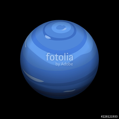 500x500 Neptune Icon Isometric Of Neptune Vector Icon For Web Design