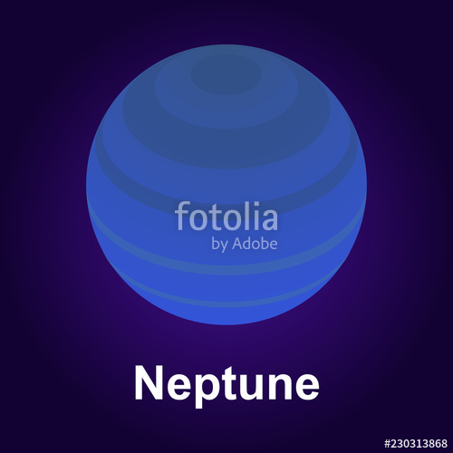 500x500 Neptune Planet Icon Isometric Of Neptune Planet Vector Icon