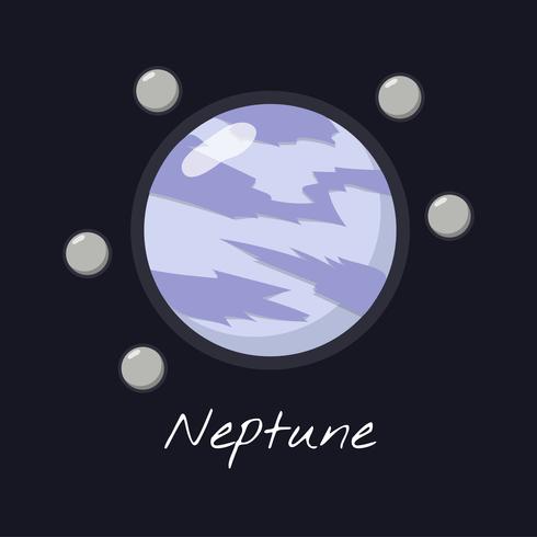 490x490 Planet Neptune Vector