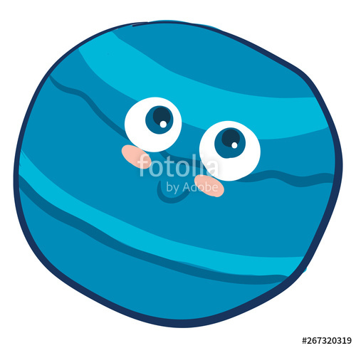 500x489 Happy Neptune, Vector Or Color Illustration Stock Image