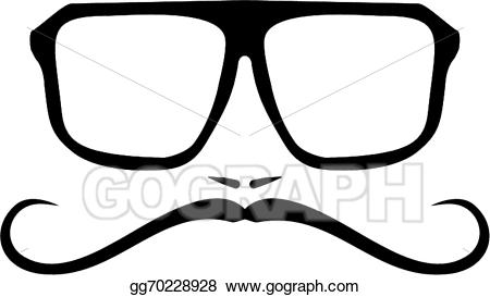 450x273 Nerd Glasses And Mustache Clipart