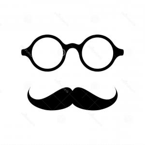 300x300 Nerd Glasses Mustaches Icon Simple Illustration Nerd Glasses
