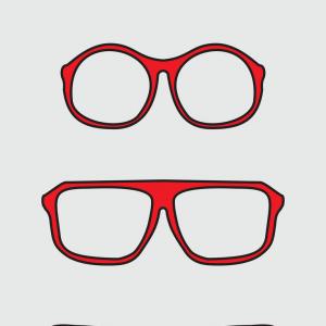 300x300 Nerd Glasses Mustaches Vector Illustration Hoodamathrun