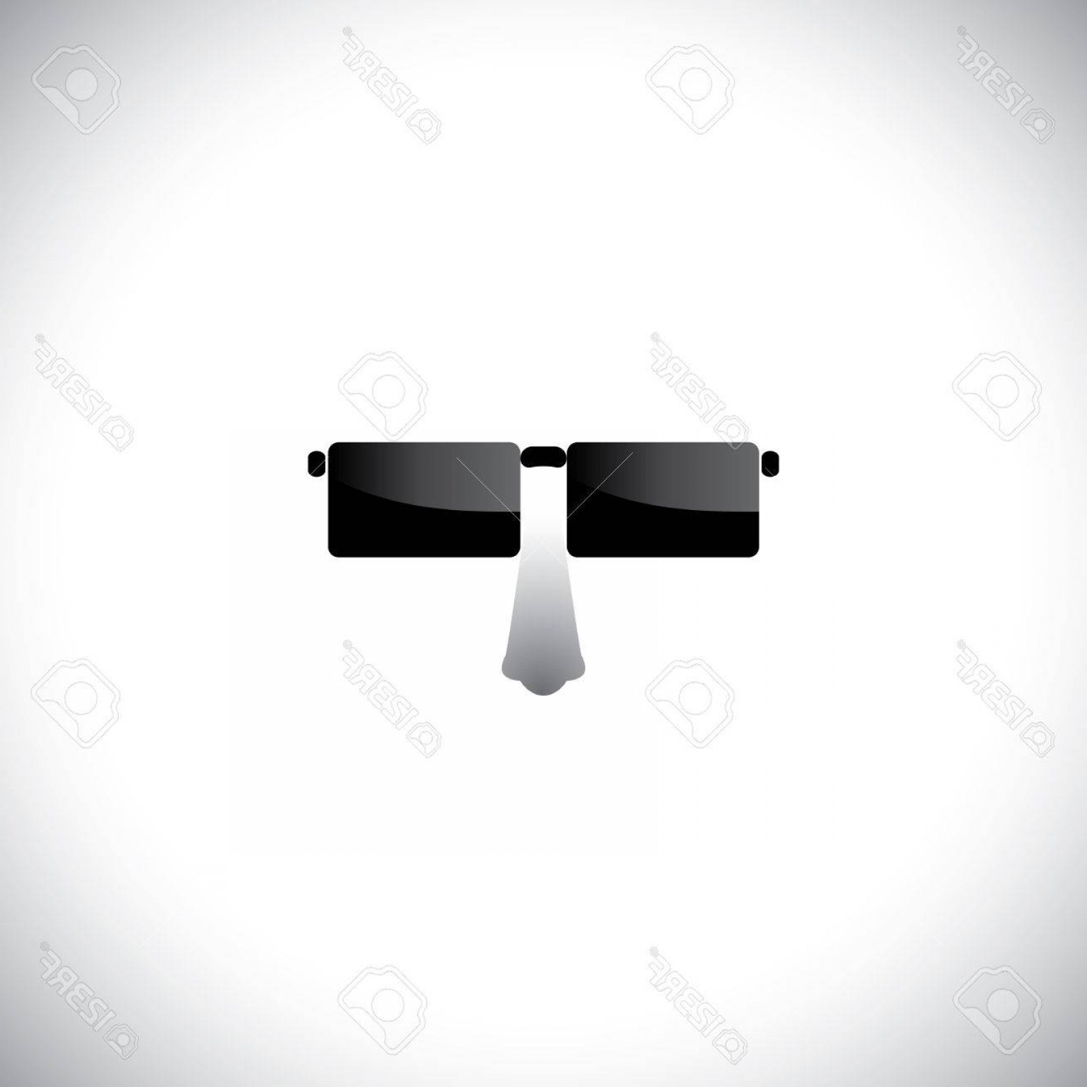 1560x1560 Photogeeky Nerdy Look With Stylish Retro Glasses Vector Icon