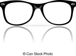 262x194 Red Nerd Glasses Clipart