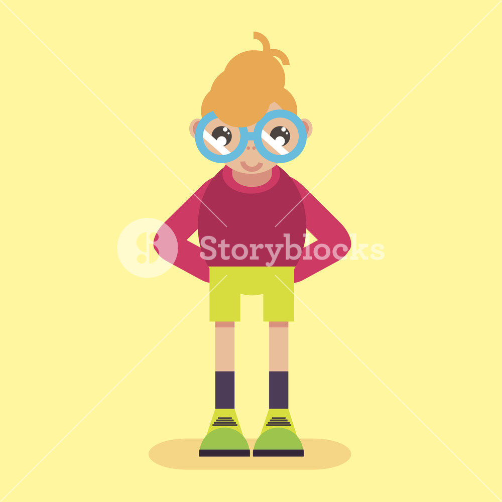 1000x1000 Geek Logo Nerd Vector Glasses Illustration Icon Man Character