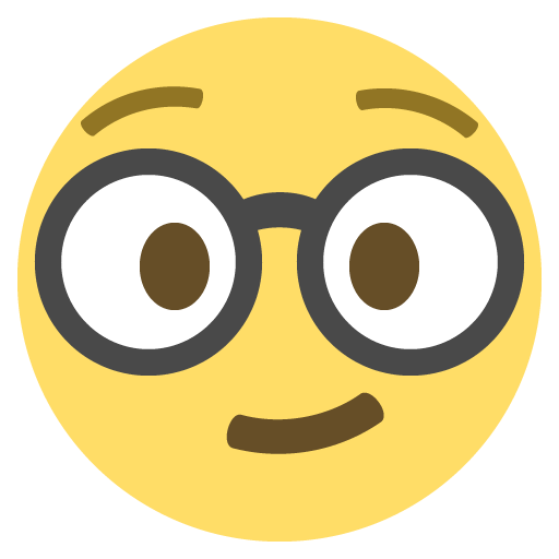 512x512 Nerd Face Emoji Emoticon Vector Icon Free Download Vector Logos