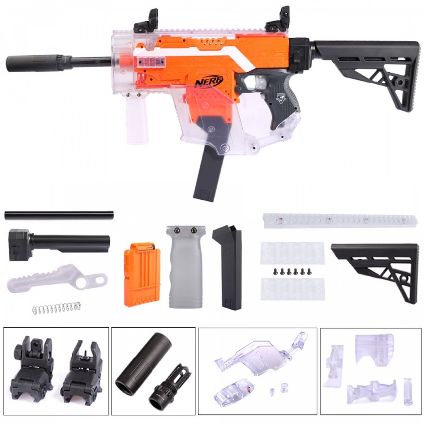 1440x1440 Worker Mod Kriss Vector Kit For Nerf Stryfe Transparent Createmepink