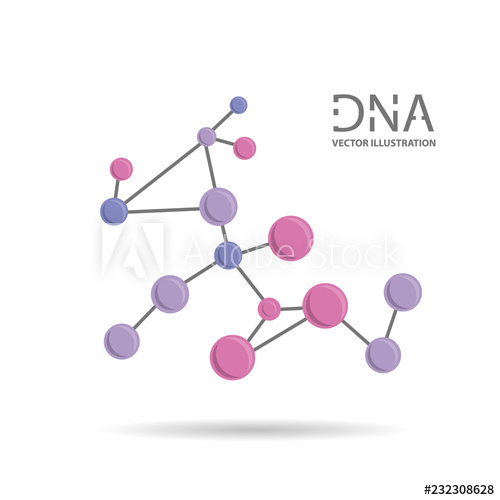 500x500 Molecules Concept Of Neurons And Nervous System Vector