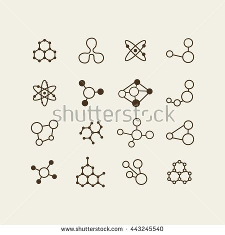 450x470 Molecules Concept Of Neurons And Nervous System Vector
