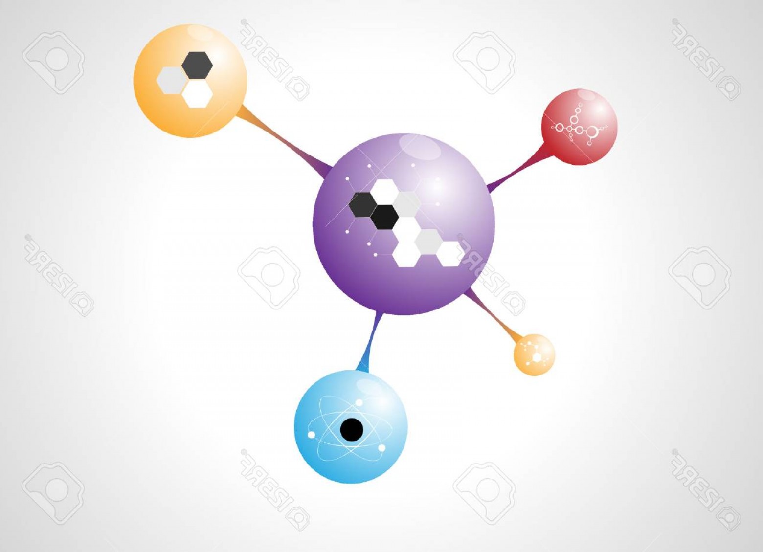 1560x1129 Photostock Vector Molecules Concept Of Neurons And Nervous System