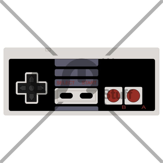 570x570 Nintendo Nes Controller Vector Etsy