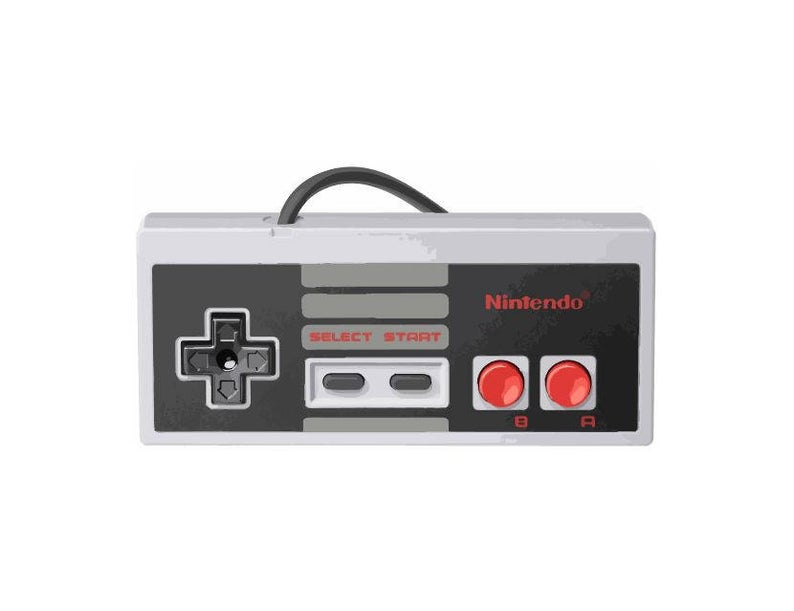 794x611 Nintendo Nes Controller Vector Vectorized Print Ultra High Etsy