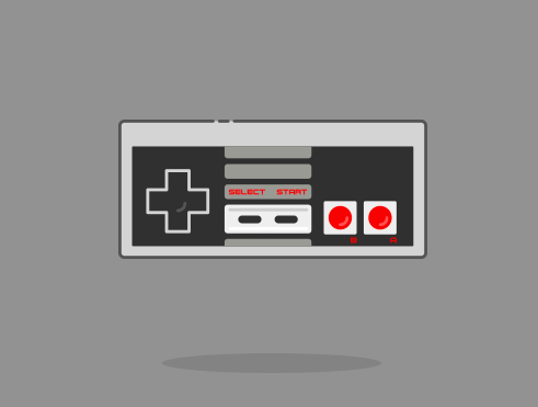 491x371 Free Retro Nintendo Controller Vector Illustration