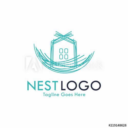 500x500 Nest Logo Vector Concept Creative, Real Estate Business Logo