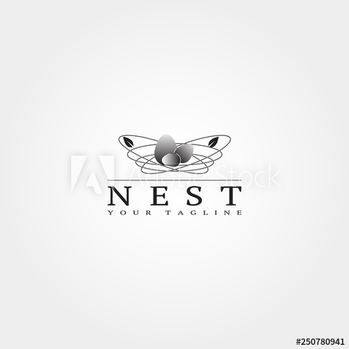 500x500 Nest Logo Template, Vector Logo, Element, Illustration