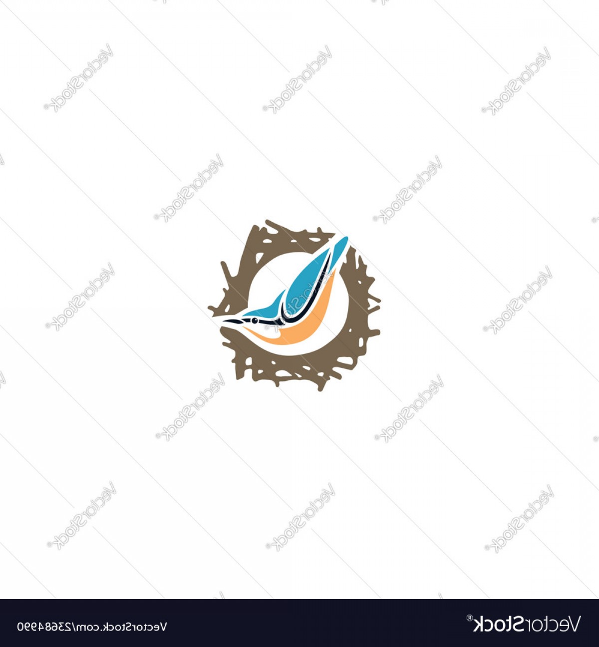 1200x1296 Bird Nest Flat Logo Vector Soidergi