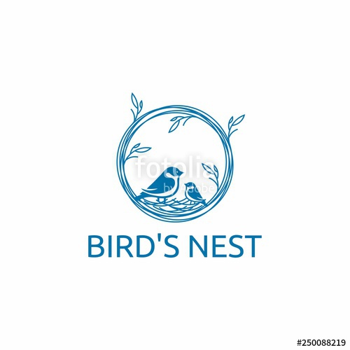 500x500 Bird Nest Logo Vector Stock Image And Royalty Free Vector