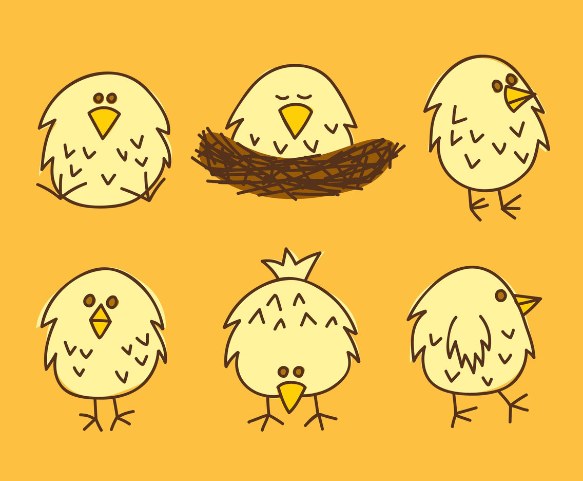 1136x936 Little Chicken Nest Vector Vector Art Graphics
