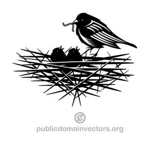 300x300 Birds Nest Clip Art Free