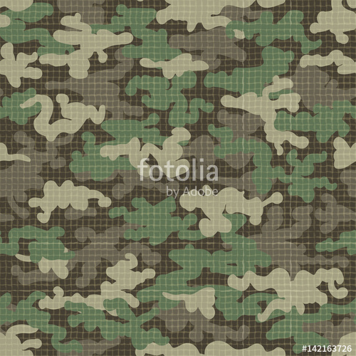 500x500 Fabric Camouflage Texture Vector Illustration Camo Scrim