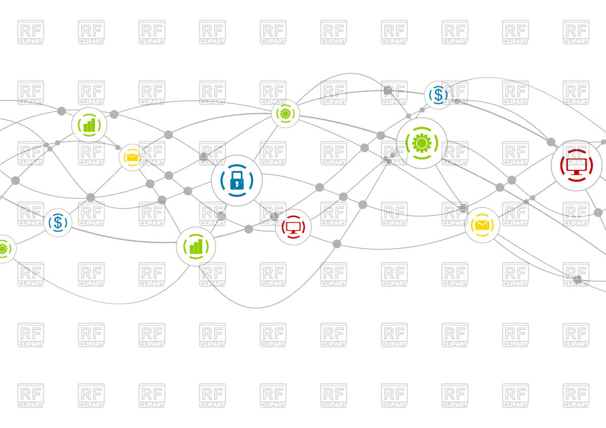 Social Communication Network Wavy Background Vector Image 1200x848 Social Communication Network Wavy Background Vector Image