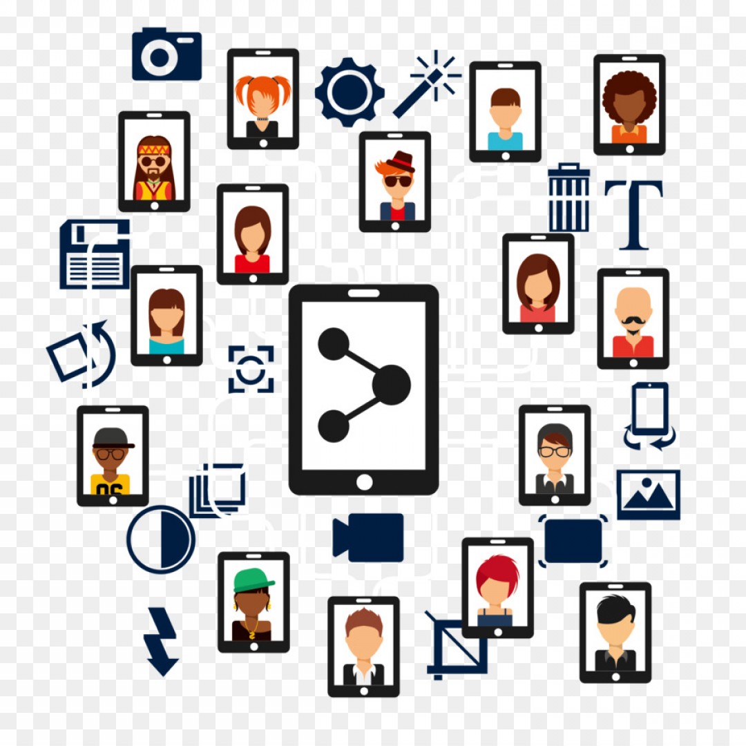 1080x1080 Png Social Media Computer Network Icon Vector Material Catchsplace