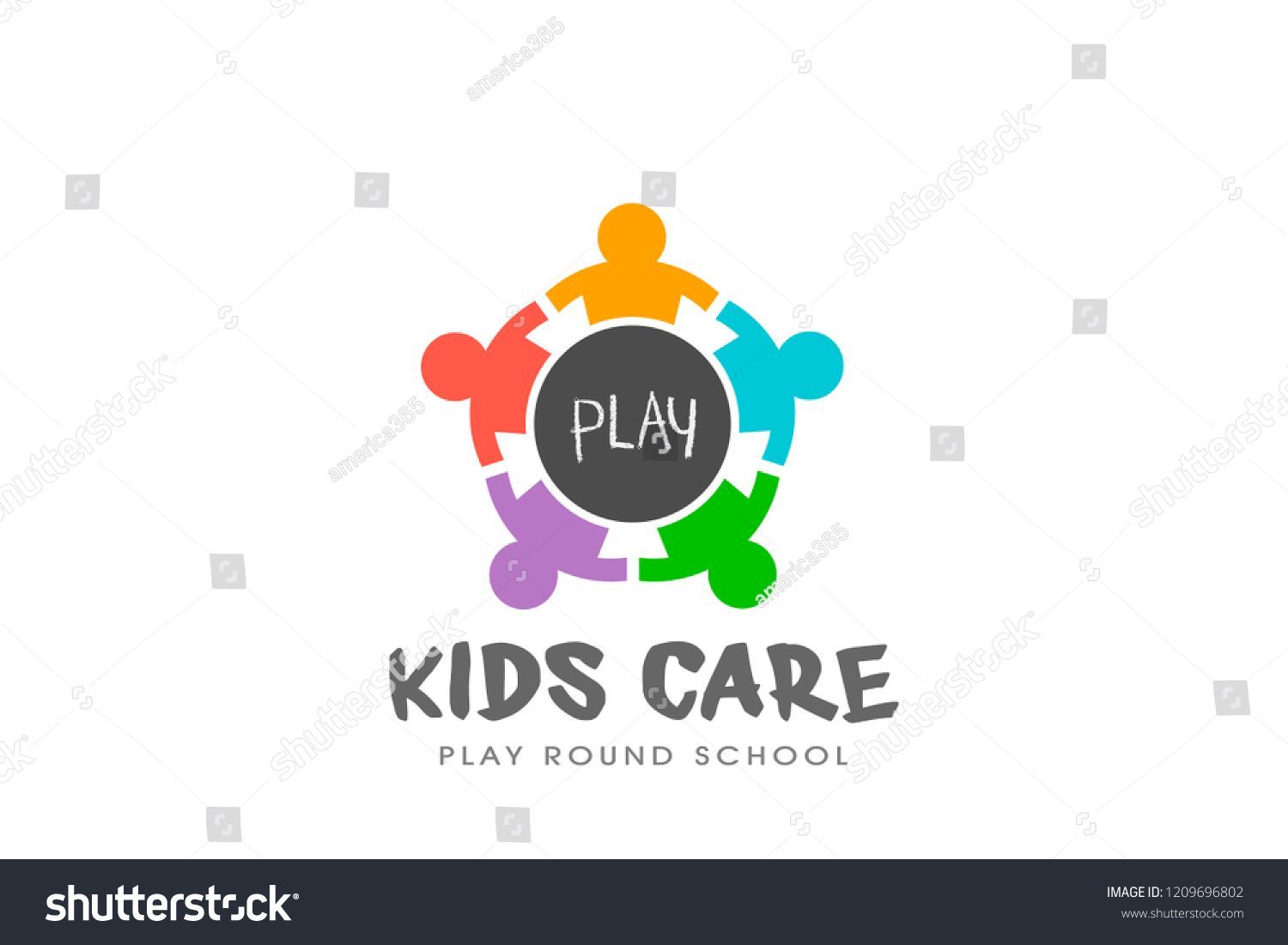 1500x1101 Kids Play Round Table Logo Vector
