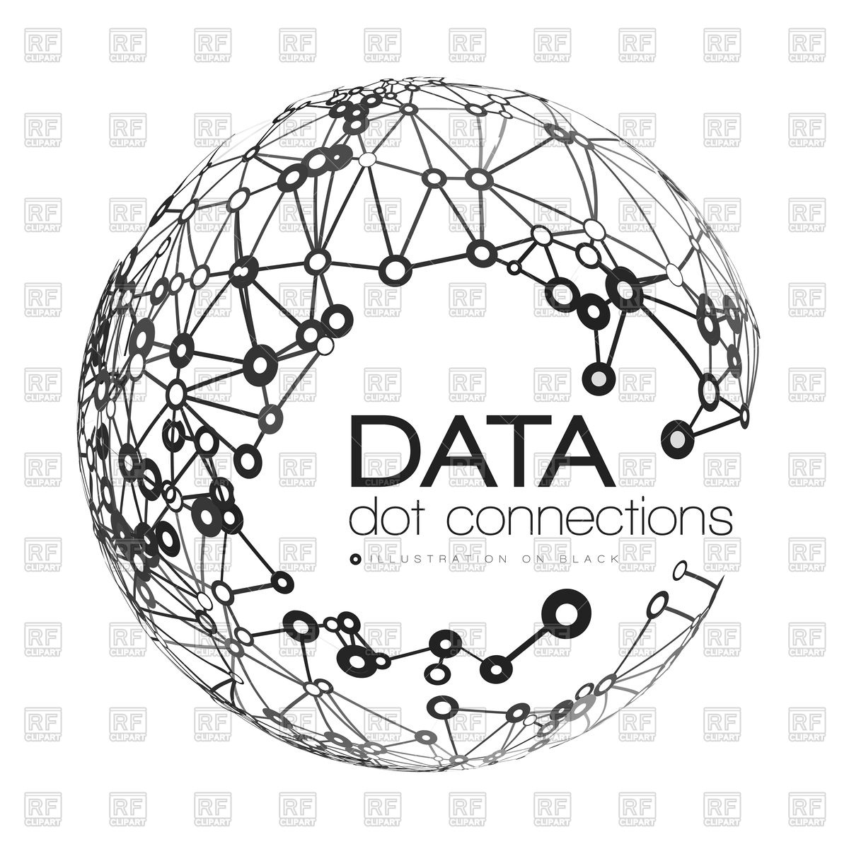 Abstract Network Connection With Globe Vector Image Of Objects 1200x1200 Abstract Network Connection With Globe Vector Image Of Objects