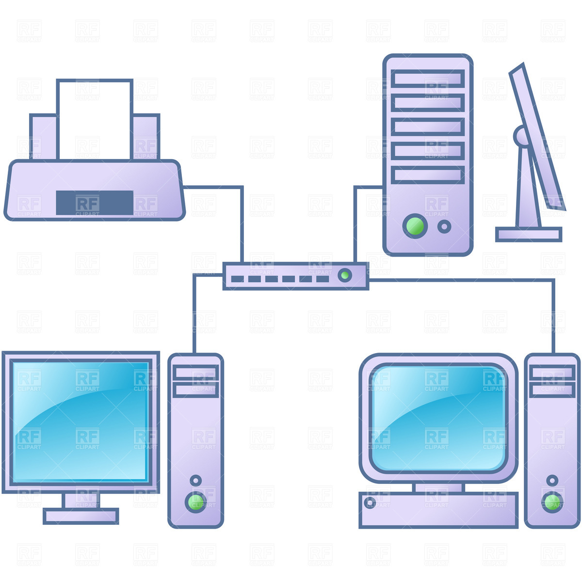 Computer Network Vector Image Of Technology Good 1200x1200 Computer Network Vector Image Of Technology Good
