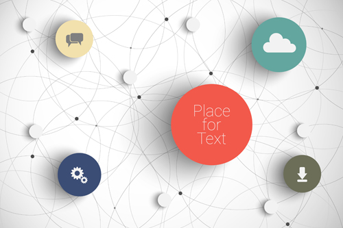 500x333 Place Network Infographics Template Vectors Free Download