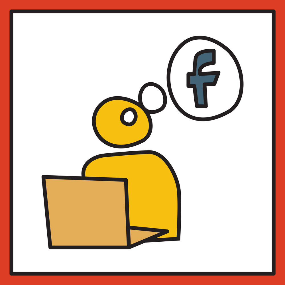 1000x1000 Unusual Look Facebook Logotype Social Network Vector