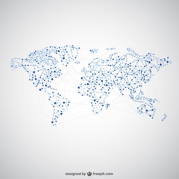 626x626 World Map Global Network Map Design Free Vector Icons Map