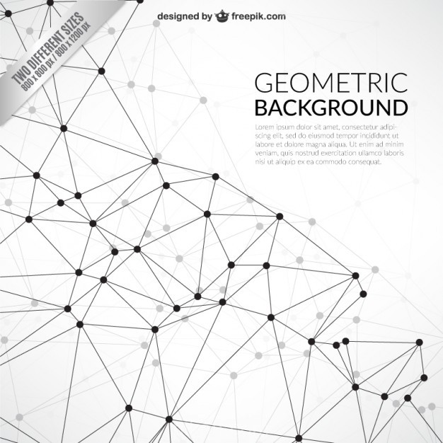 626x626 Geometric Background In Network Style Vector Free Download