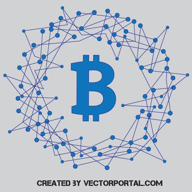 660x660 Bitcoin Network Vector Graphics