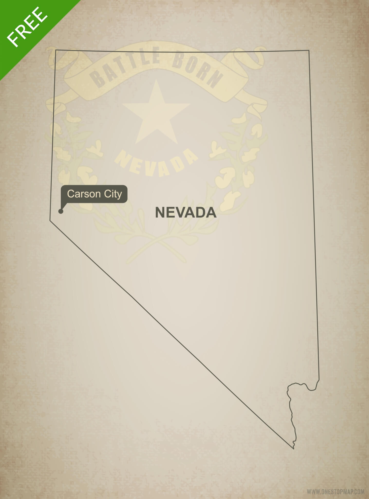 Nevada Outline Vector At Vectorified Com Collection Of Nevada Outline   Nevada Outline Vector 3 