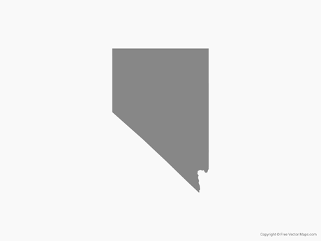 460x345 Vector Map Of Nevada