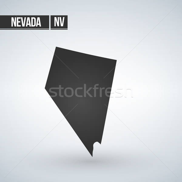 600x600 Map Of The U S State Of Nevada Vector Illustration Vector