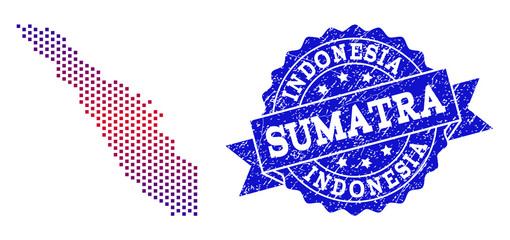 510x240 Geographic Collage Of Dotted Map Of Nevada State And Grunge Seal