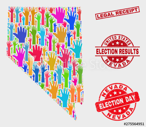 500x434 Election Nevada State Map And Watermarks Red Rectangular Legal