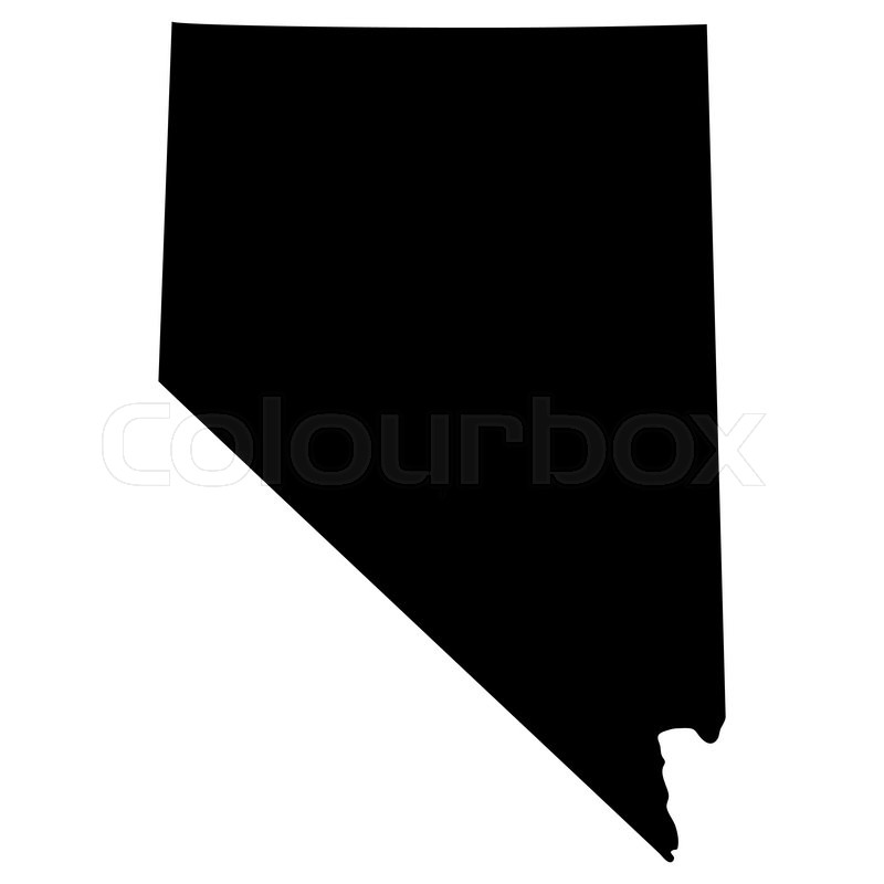 800x800 Map Of The U S State Of Nevada Stock Vector Colourbox