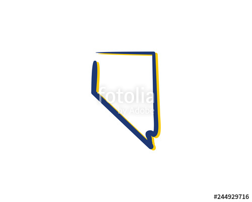 500x400 Nevada Outline Logo Icon Stock Image And Royalty Free Vector