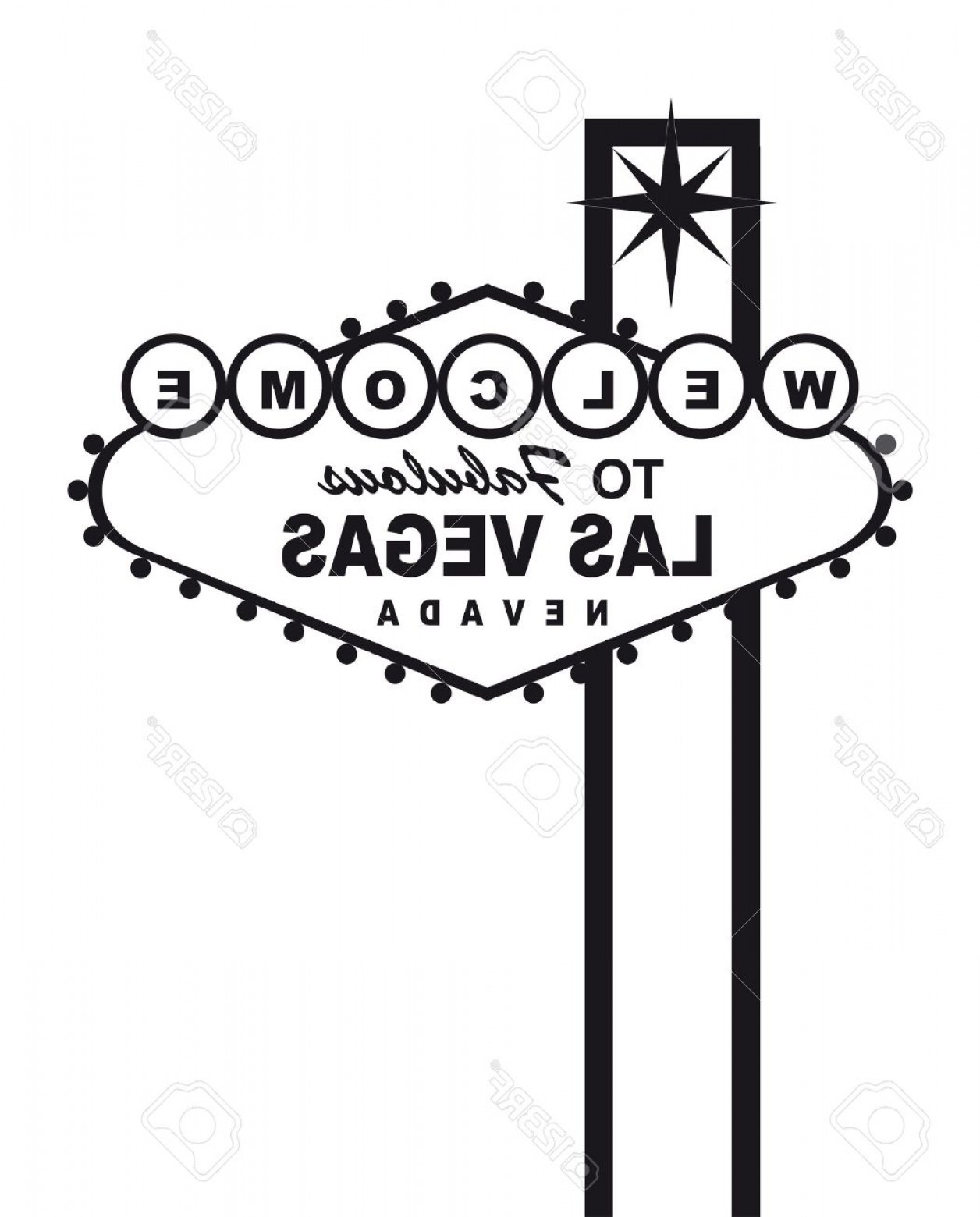 1256x1560 Photowelcome To Fabulous Las Vegas Nevada Sign Isolated Vector