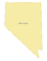 156x202 Free Digital Nevada Outline Blank Map